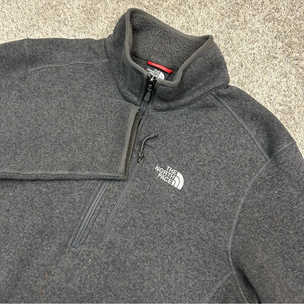 The North Face Gordon‎ Quarter Zip Fleece Jacket Men’s Medium Gray Gorpcore